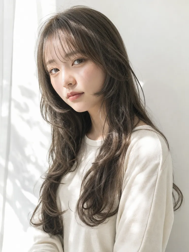 GPT Image 2 が生成した韓国風レイヤー × オリーブグレージュ